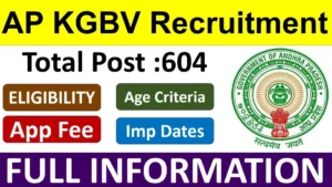 AP KGBV Recruitment 2024