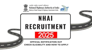NHAI Recruitment Apply Online 2025