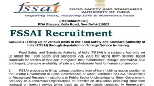 FSSAI Recruitment
