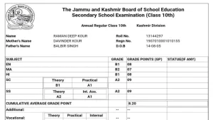 JKBOSE-MARKSHEET